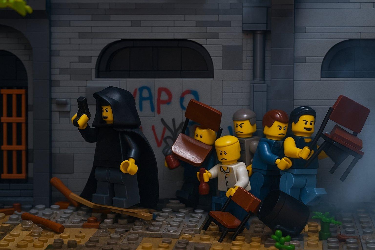 Kobre defending the eseness shop, 13th august, Novi Sad